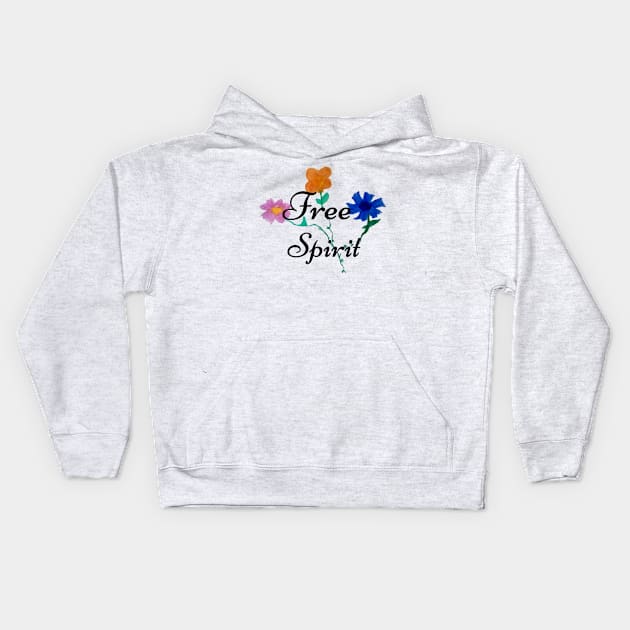 Free Spirit Kids Hoodie by GroovyArt